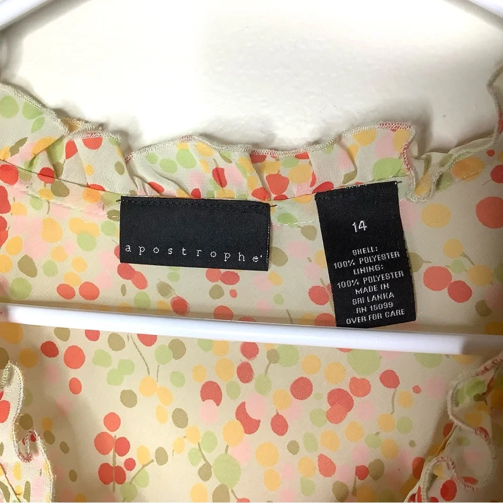 < Y2K Apostrophe Polka Dot Top > - Picture 4 of 6